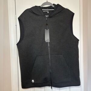 Greyson Pontiac Vest NWT Dark Grey Heather Size XL Hooded Zip